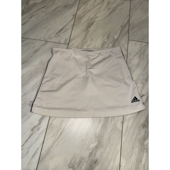 Adidas Tennis Skirt AEROREADY Athletic Golf Primegreen White X-Small Skort Short - Picture 1 of 6